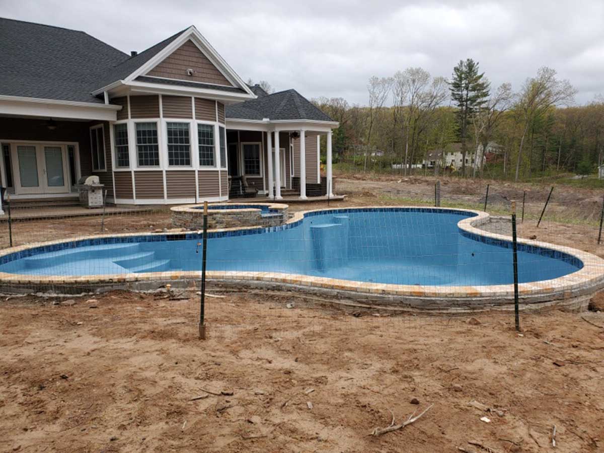beginning of building a pool