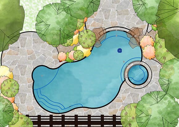 Pool design layout