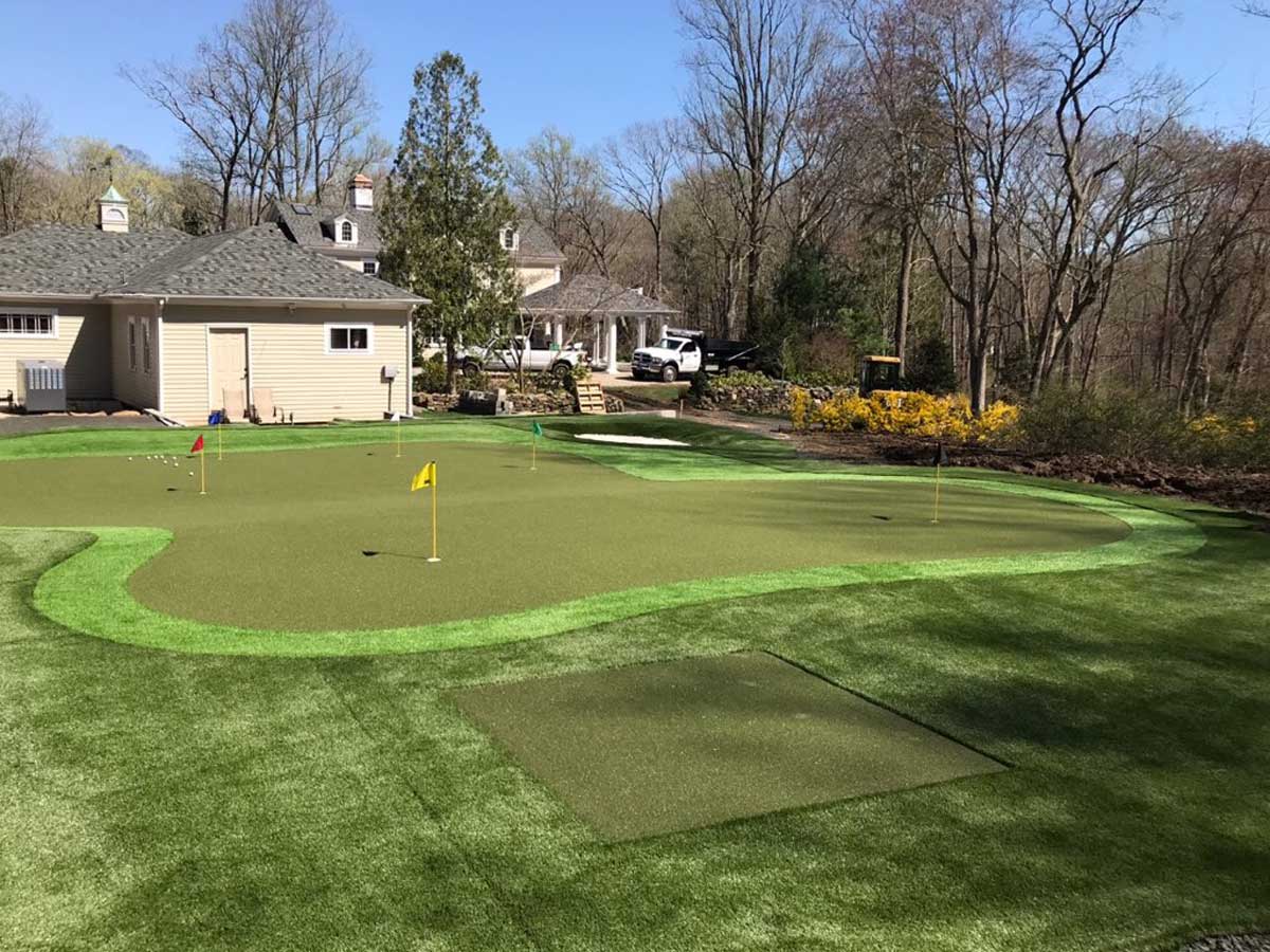 backyard golf course