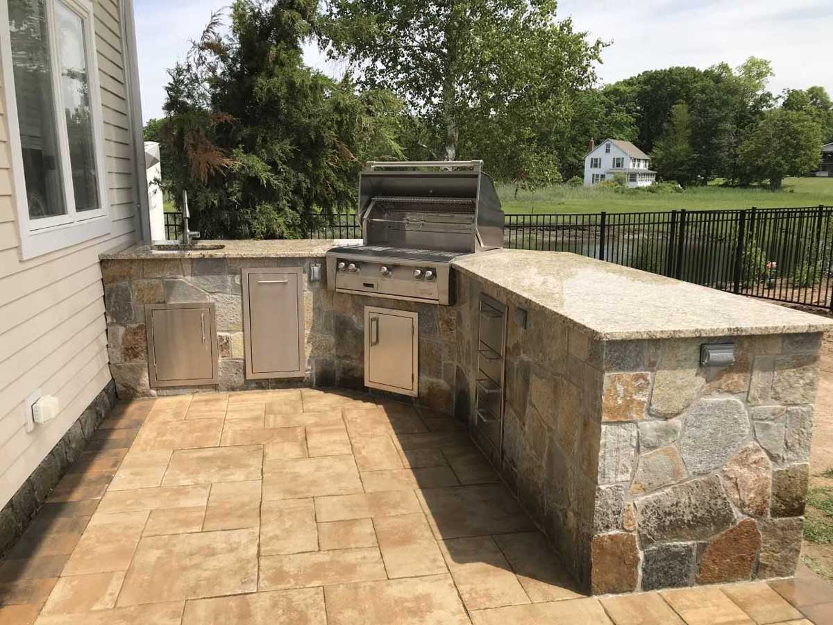 backyard outdoor kitchen